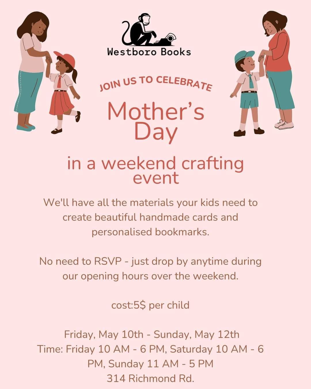 Mother's day crafting event