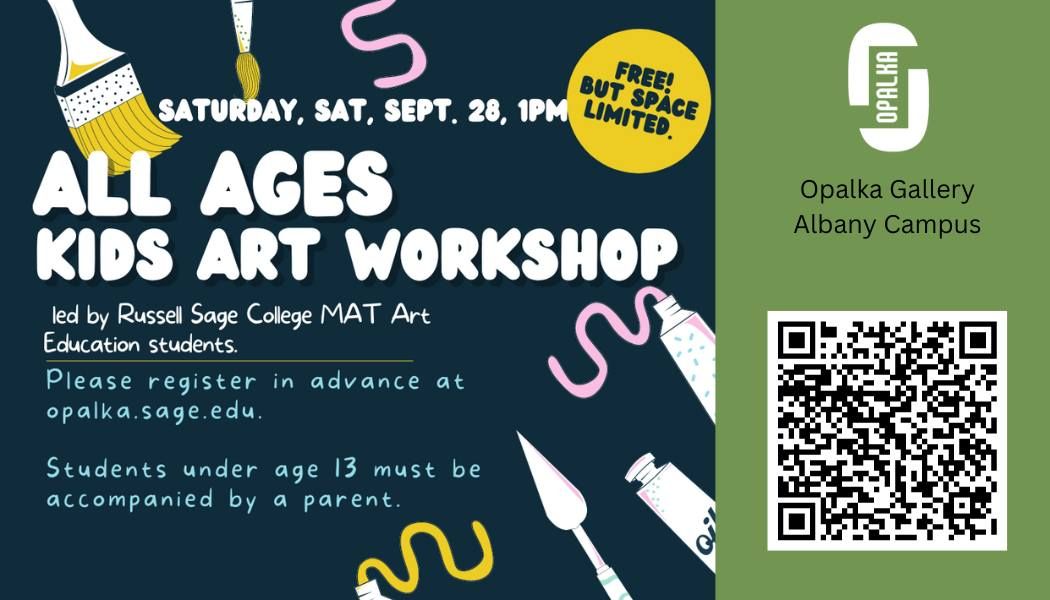 SAT Sept. 28: 1 p.m. All Ages Kids Art Workshop 