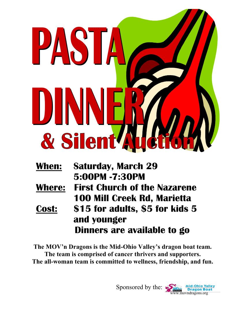 Mov'n Dragons Pasta Dinner and Silent Auction