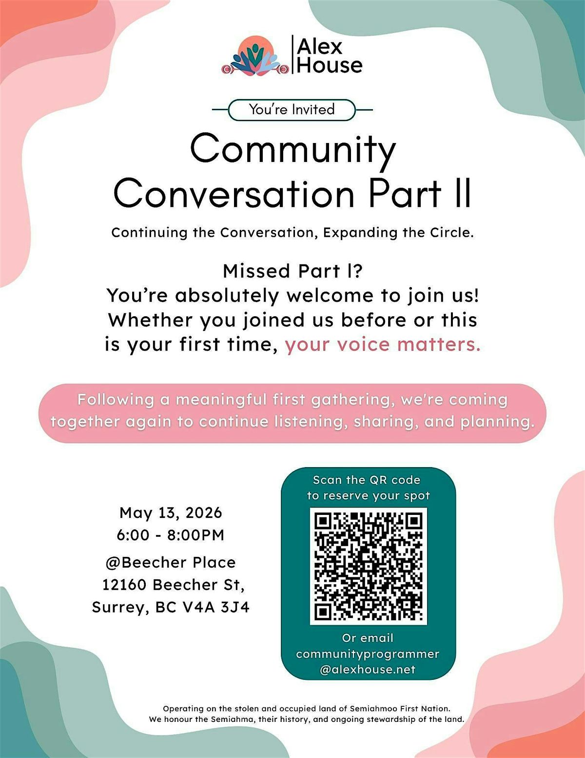 Community Conversation Part II