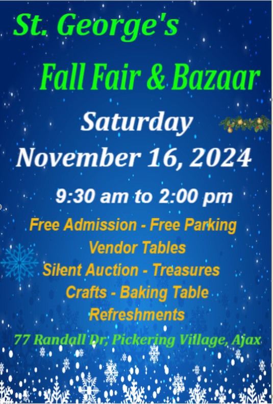 St. George's Fall Fair & Bazaar