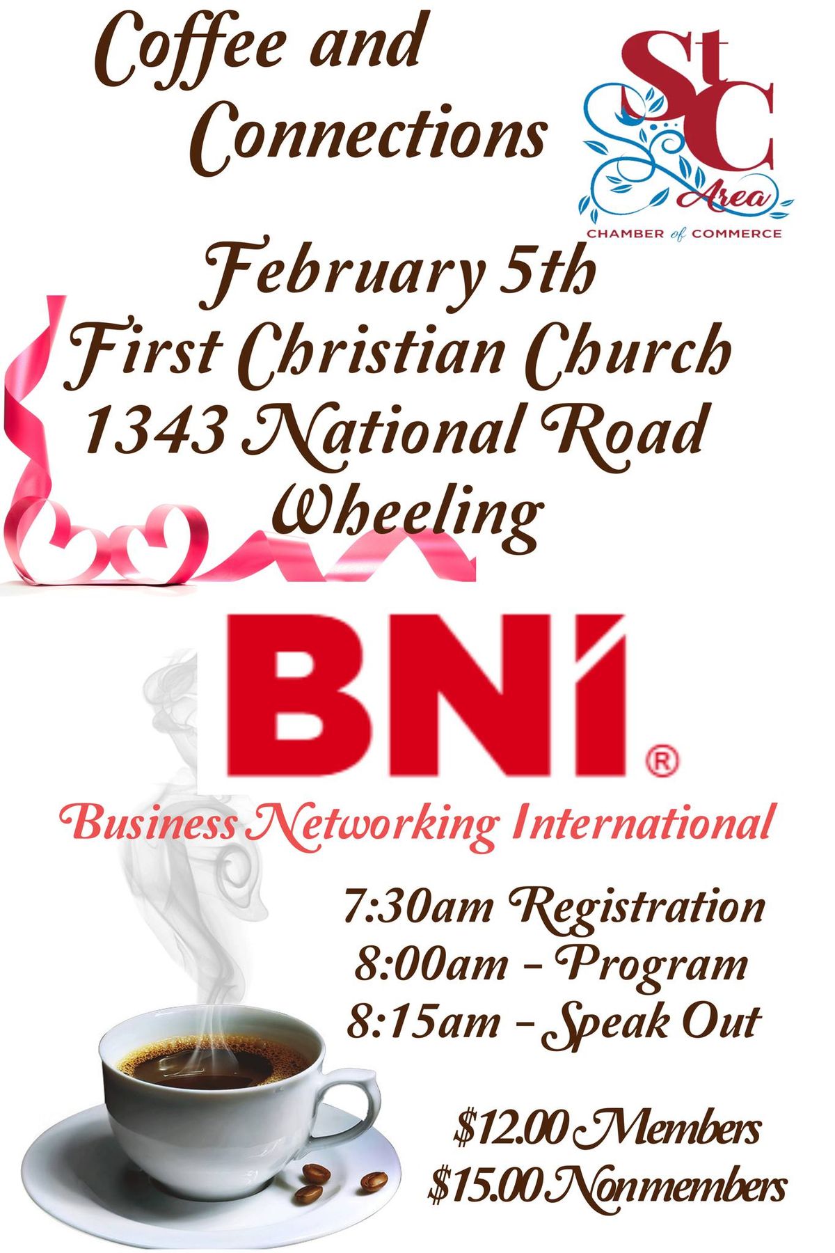 It's back!!!! Coffee & Connections Sponsored by BNI (Business Nertwork International)