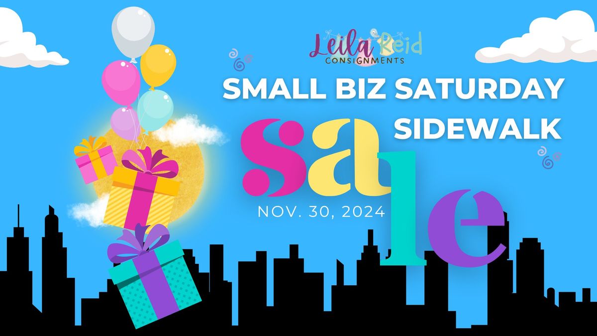 Small Business Saturday Sidwalk Sale