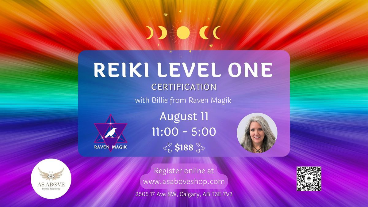 Reiki Level One Certification 