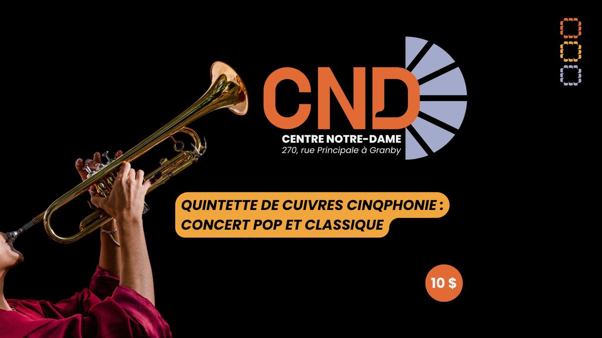 Quintette de cuivres CinqPhonie | Concert pop et classique