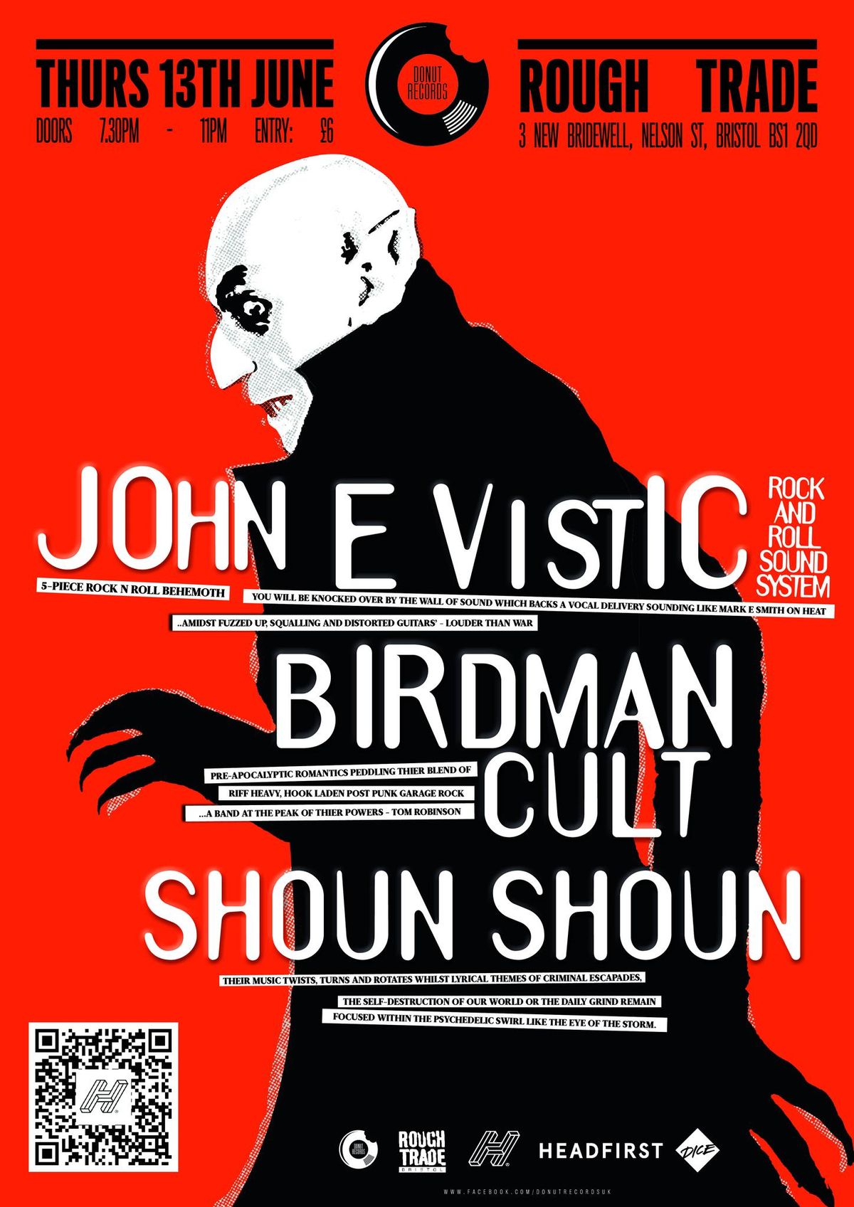JOHN E VISTIC RNRSS \/ BIRDMAN CULT \/ SHOUN SHOUN