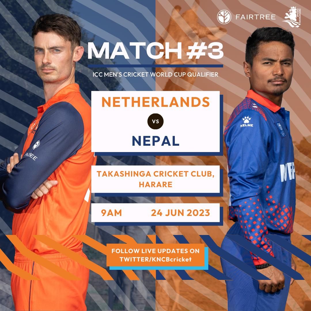 ICC Mens T20 World Cup - Netherlands vs Nepal
