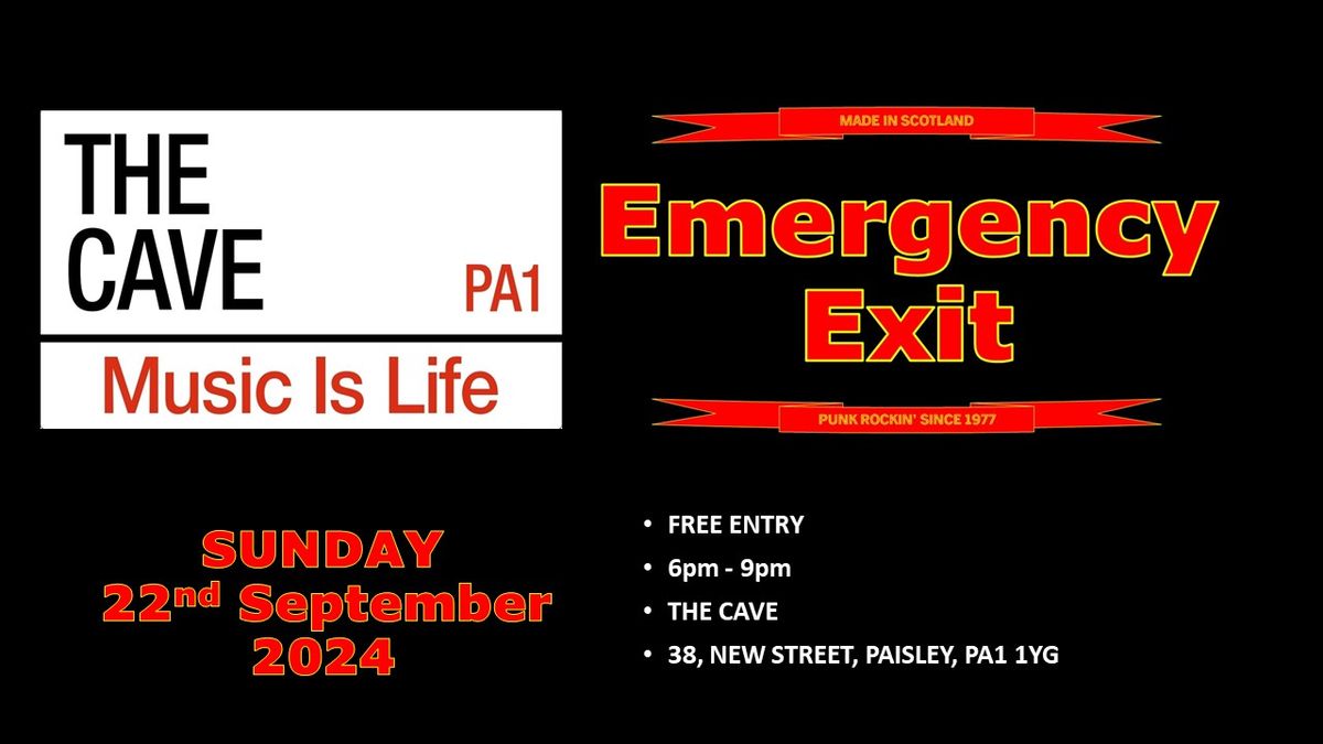 Emergency Exit live in Paisley