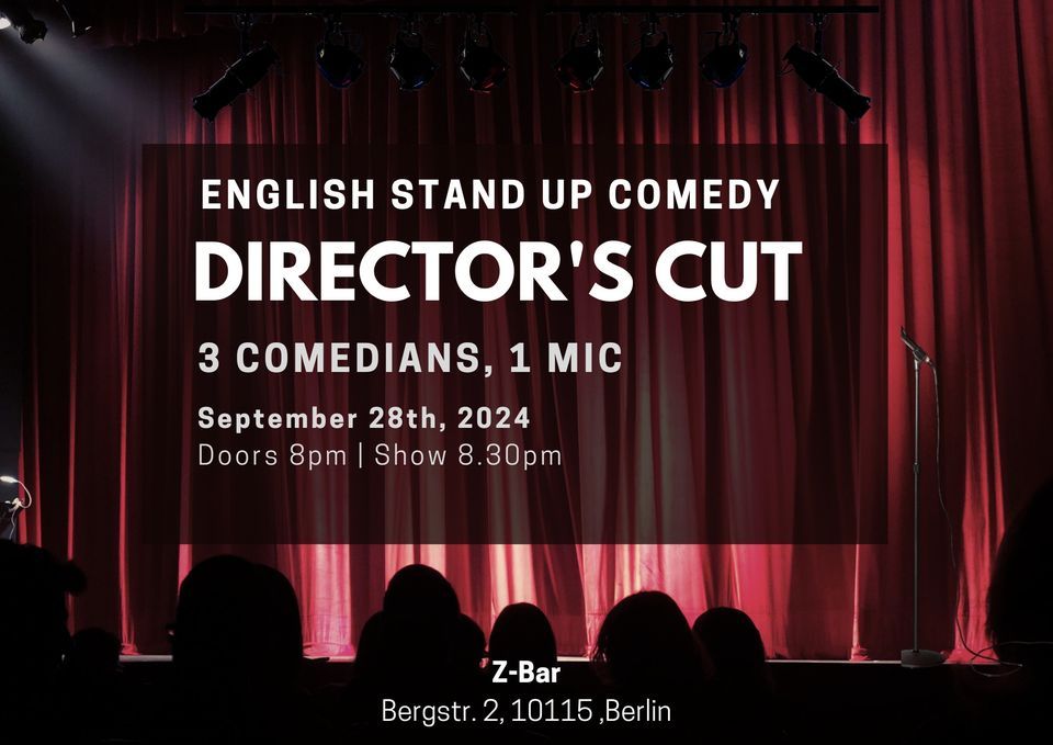 English Comedy in Berlin Mitte - Director's Cut XXVII (FREE SHOTS)