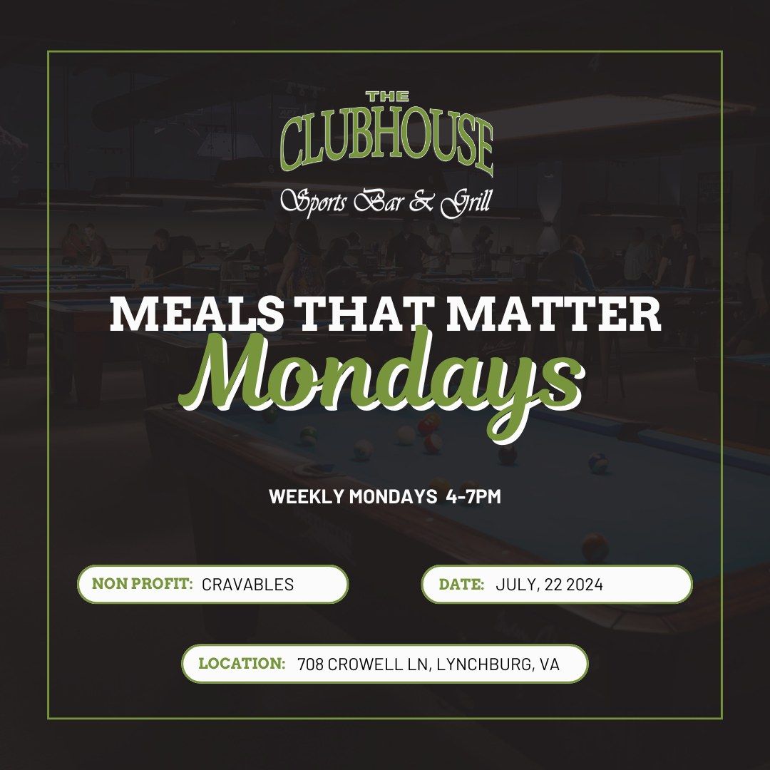 Meals That Matter Monday: craveABLEs