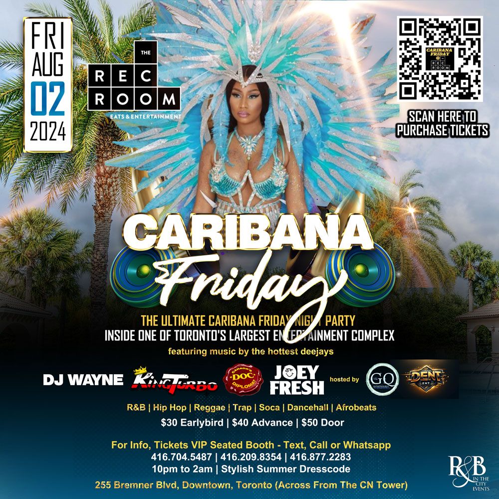 CARIBANA FRIDAY AT THE REC ROOM | AUG 2ND