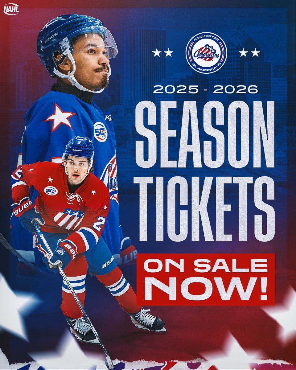2025-2026 Rochester Americans Season Tickets (Includes Tickets To All Regular Season Home Games)