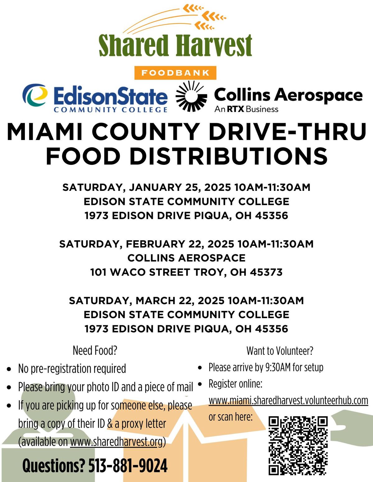 Miami County Drive-Thru Food Distribution