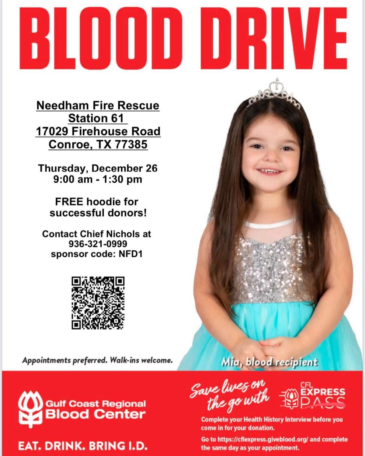 Needham Fire Rescue Blood Drive