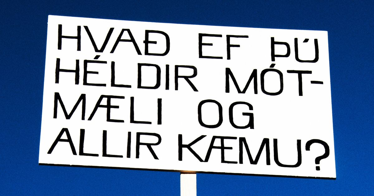 HVA\u00d0 EF \u00de\u00da H\u00c9LDIR M\u00d3TM\u00c6LI OG ALLIR K\u00c6MU?\/\/WHAT IF YOU HELD A PROTEST AND EVERYONE CAME?