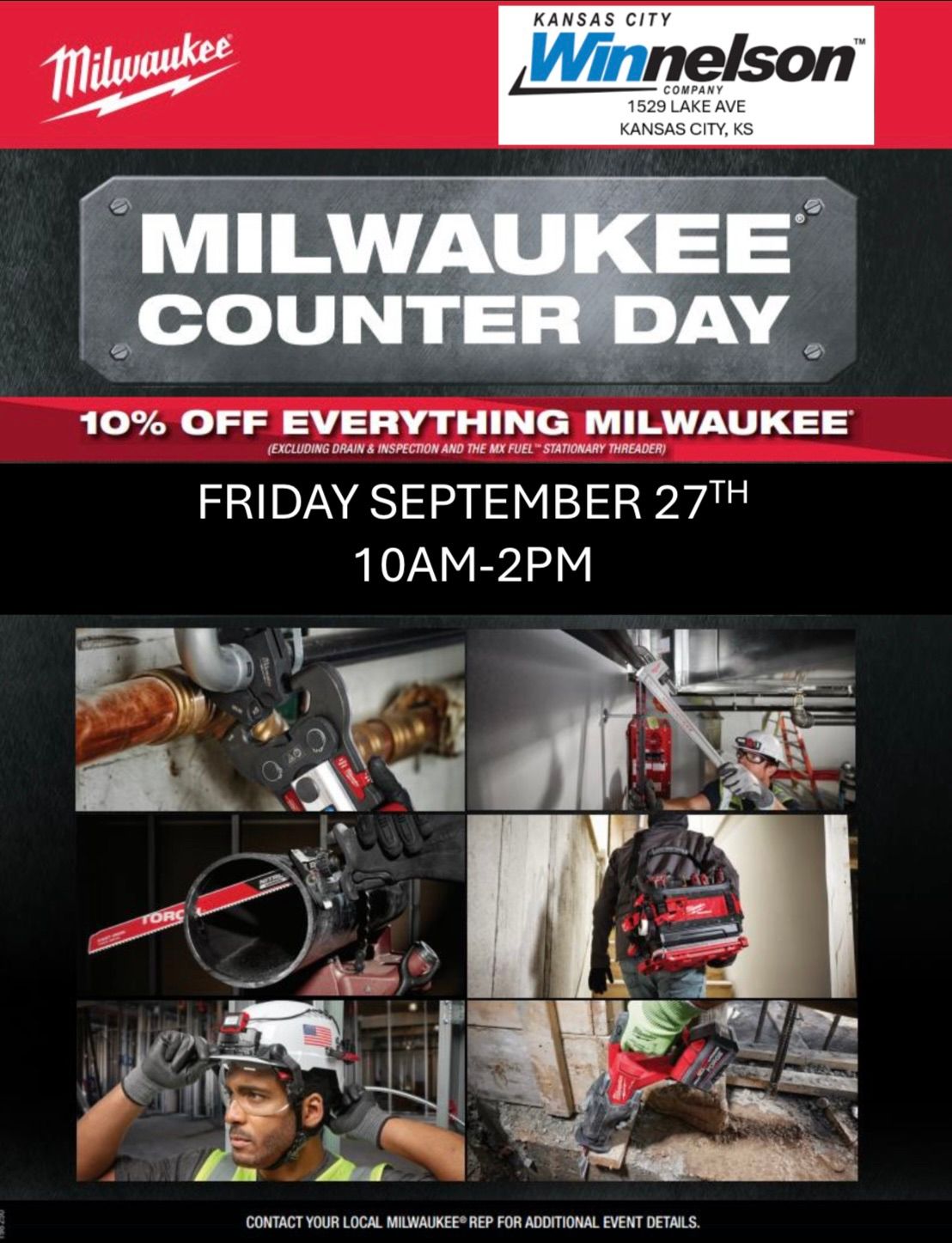 Fall Milwaukee Tool Counter Day