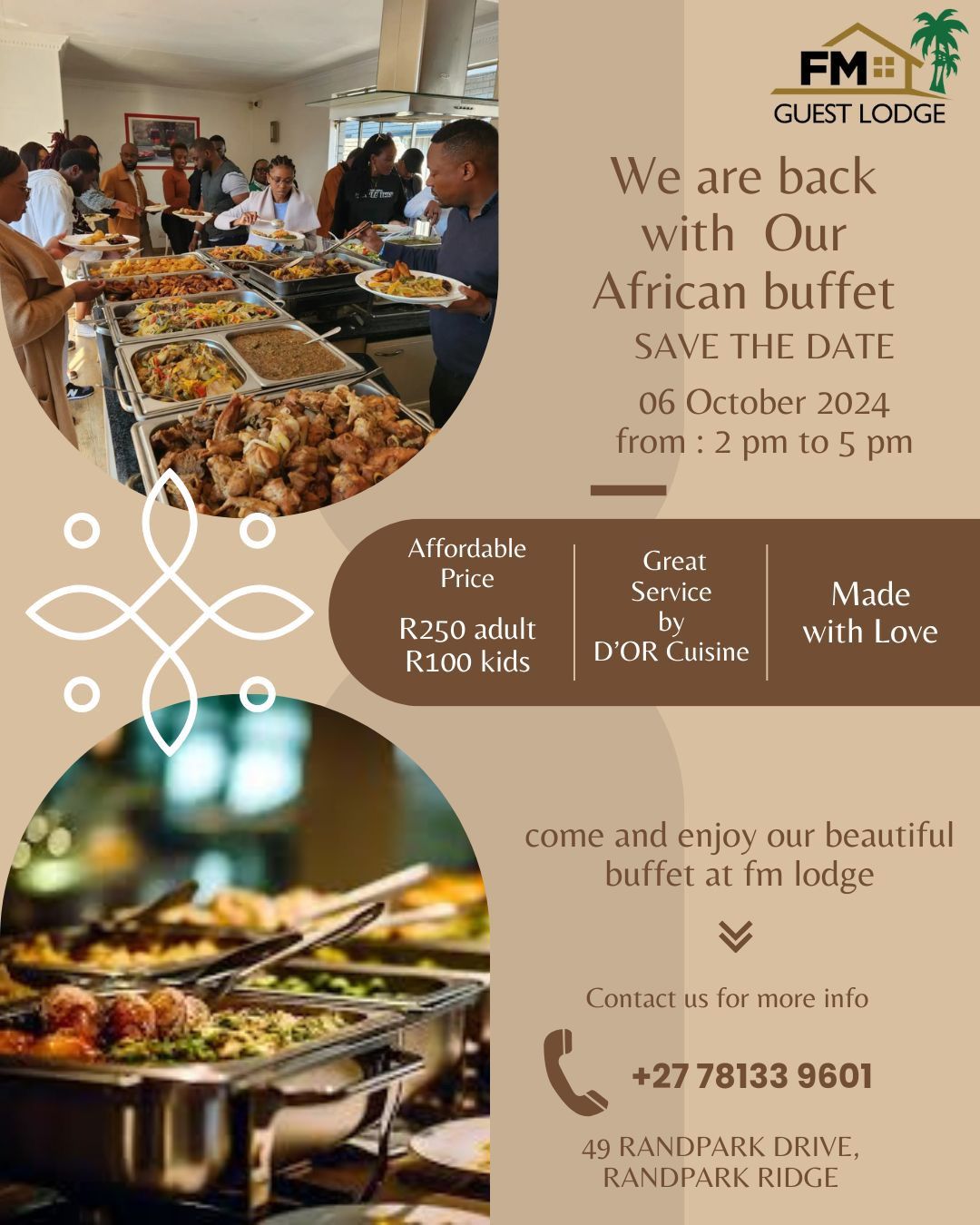 FM Guest Lodge African Buffet is Back!