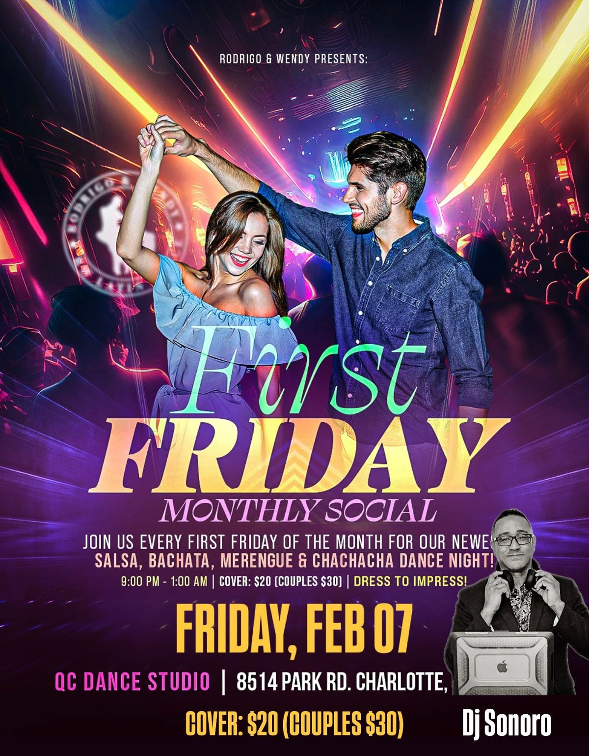 RW First Friday Social - Feb 07 with Dj Sonoro! @QC DANCE