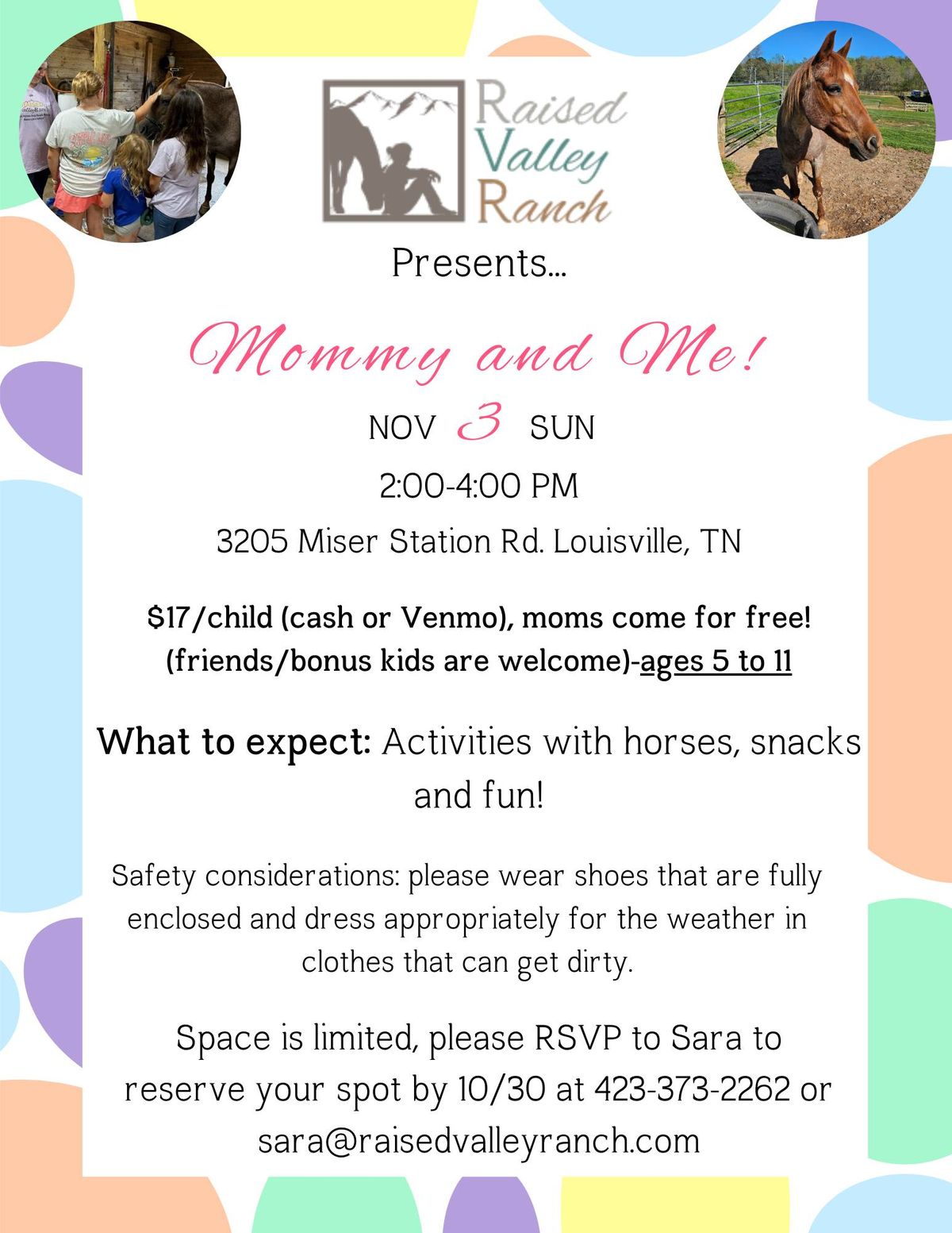 Mommy and Me Day (ages 5-11)