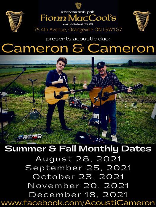 Cameron & Cameron live at Fionn MacCool's Orangeville