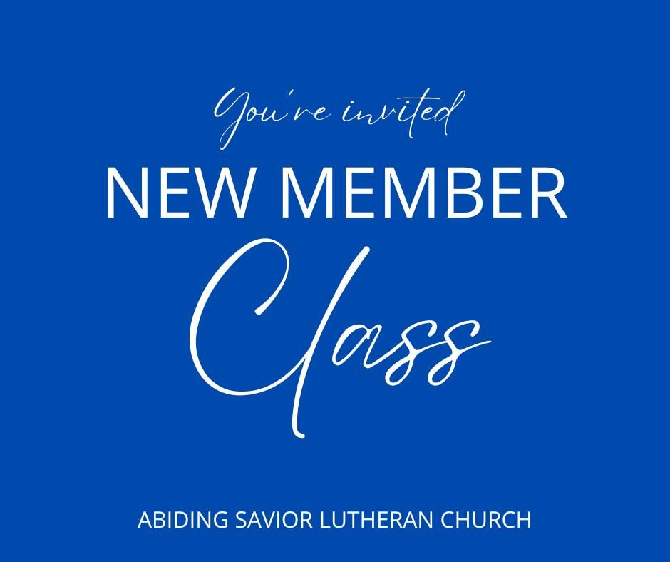 New Member Class