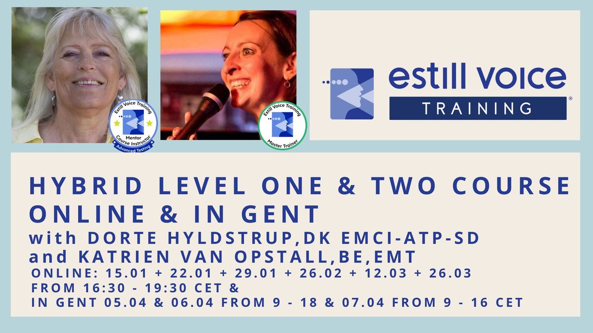 Estill Level One & Two, Online & in Gent