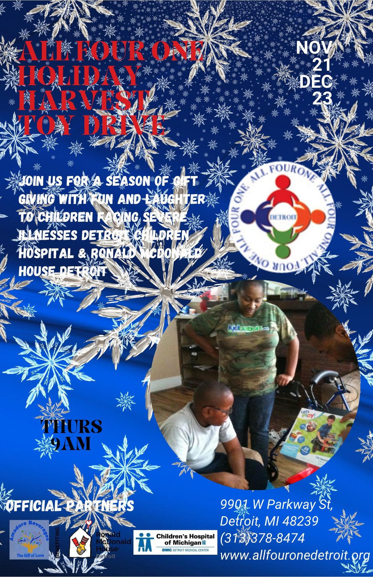 All Four One Holiday Harvest Toy Drive 