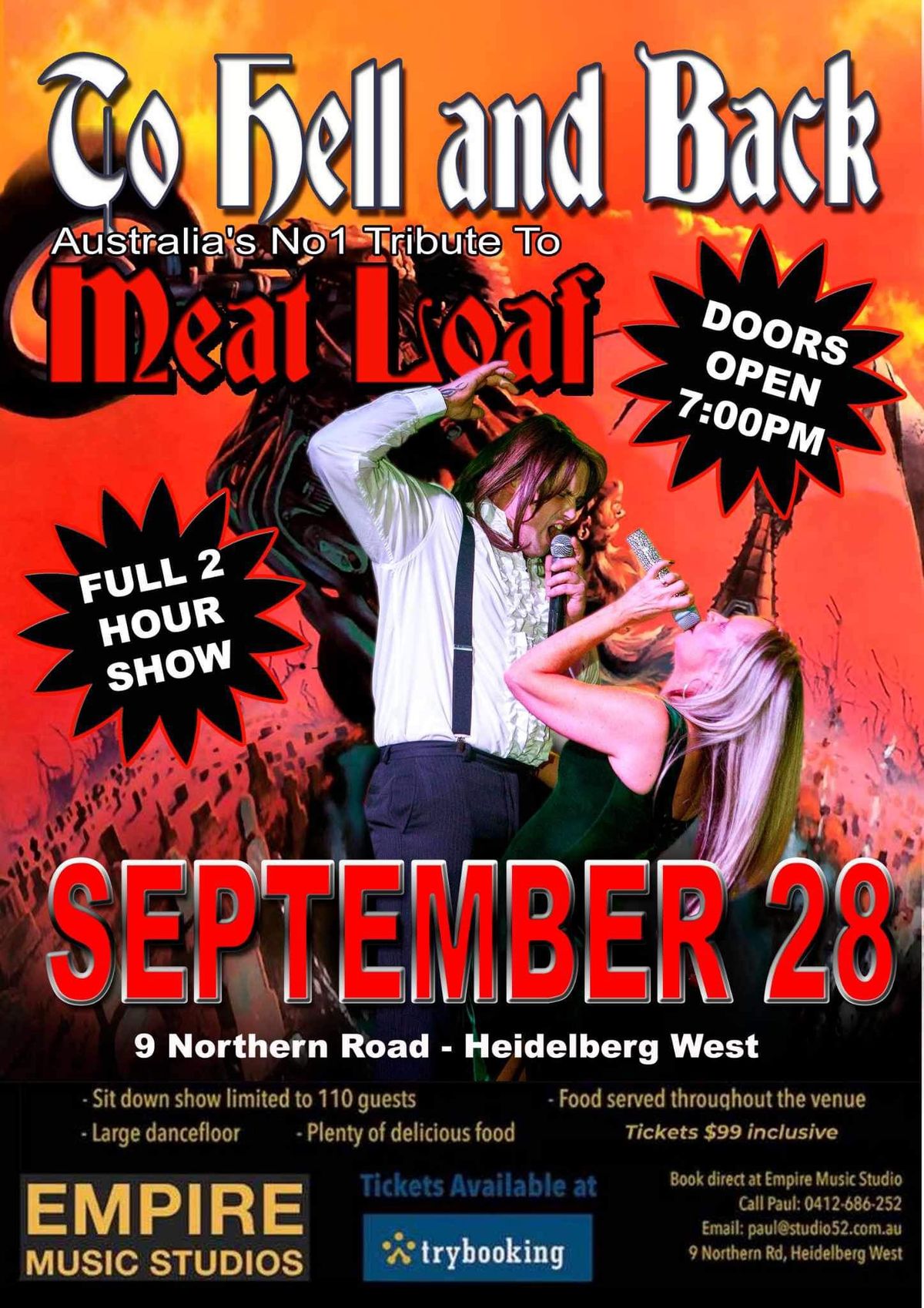 Meatloaf To Hell and Back - Special Recording Event!