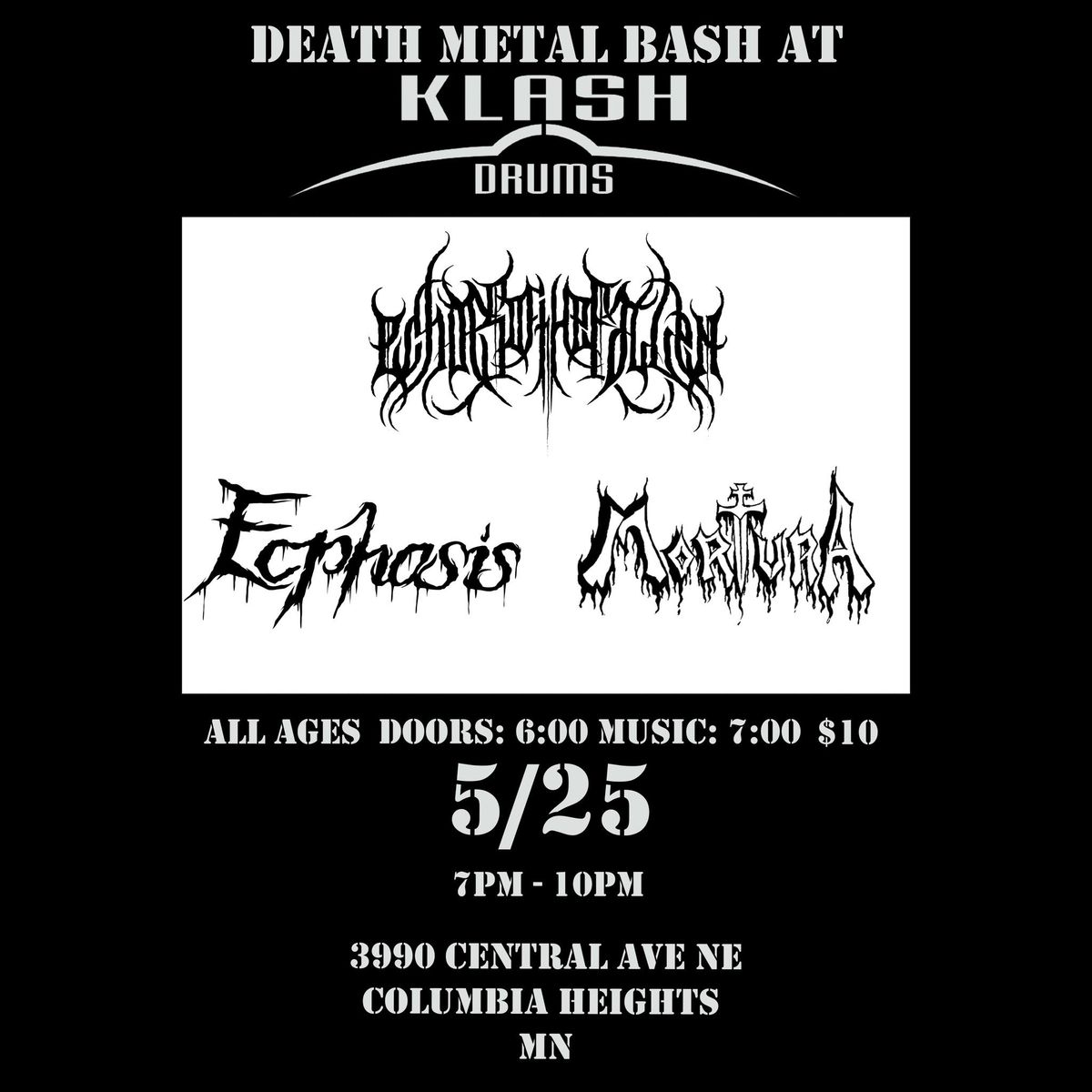 Echoes of the Fallen w\/ Mortura & Ecphasis