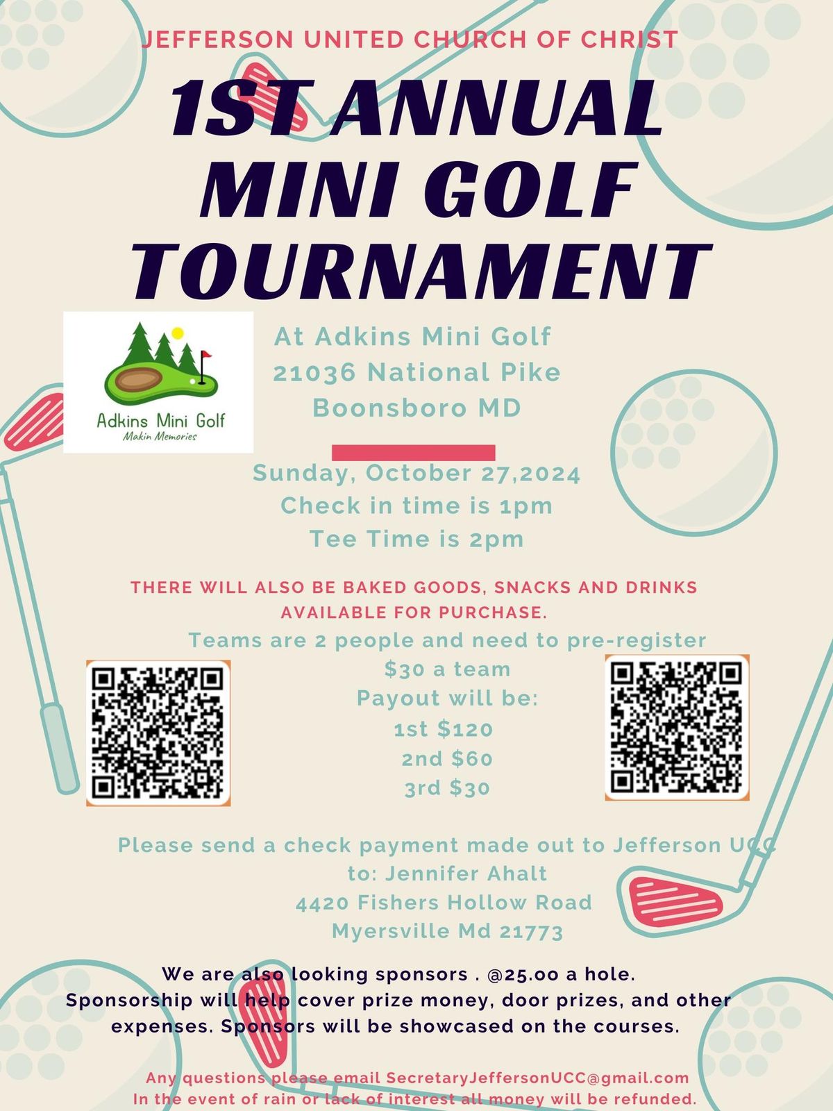 1st Annual Mini Golf Tournament 