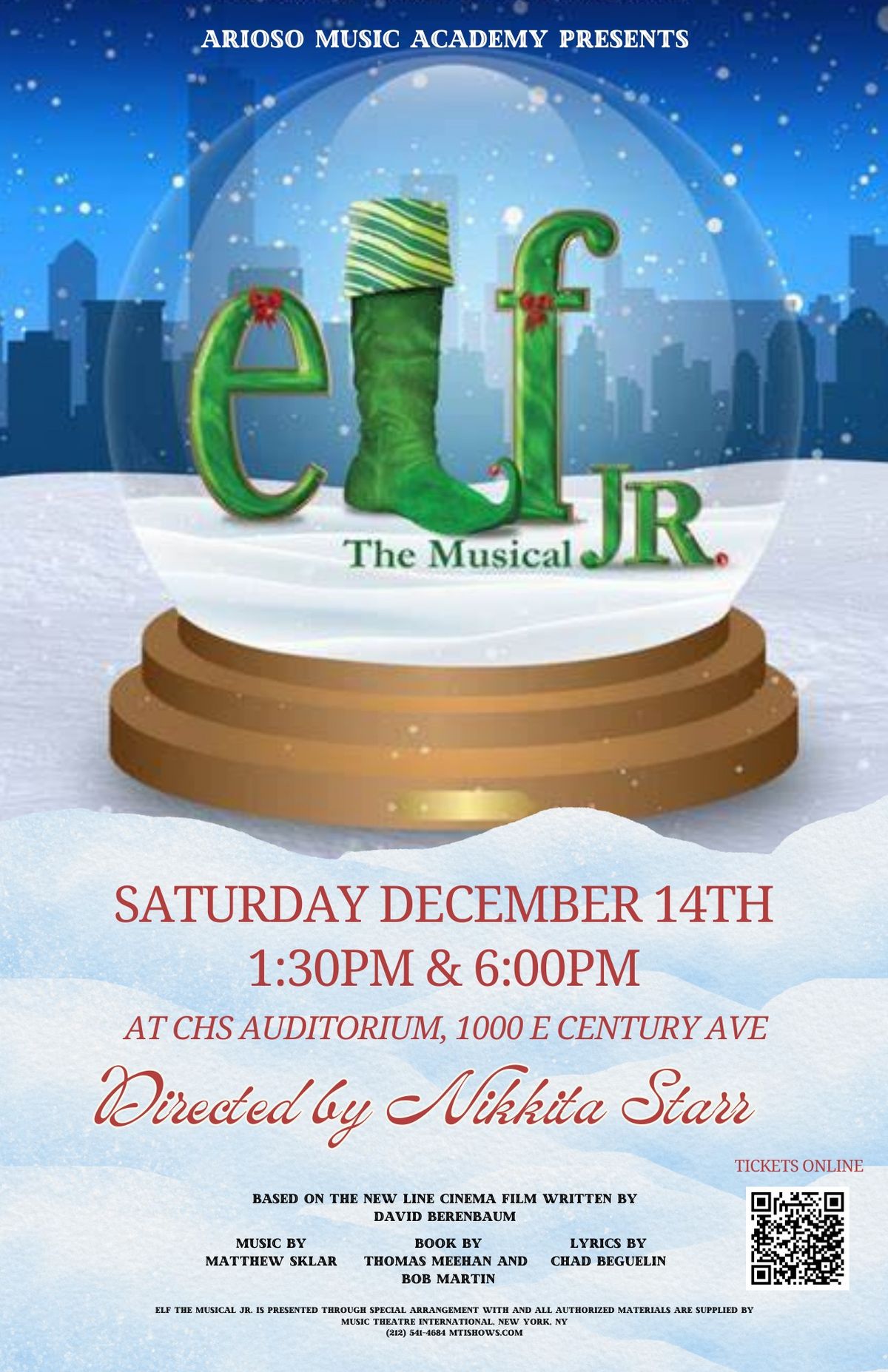 Elf the Musical, Jr: A Magical Holiday Event! 