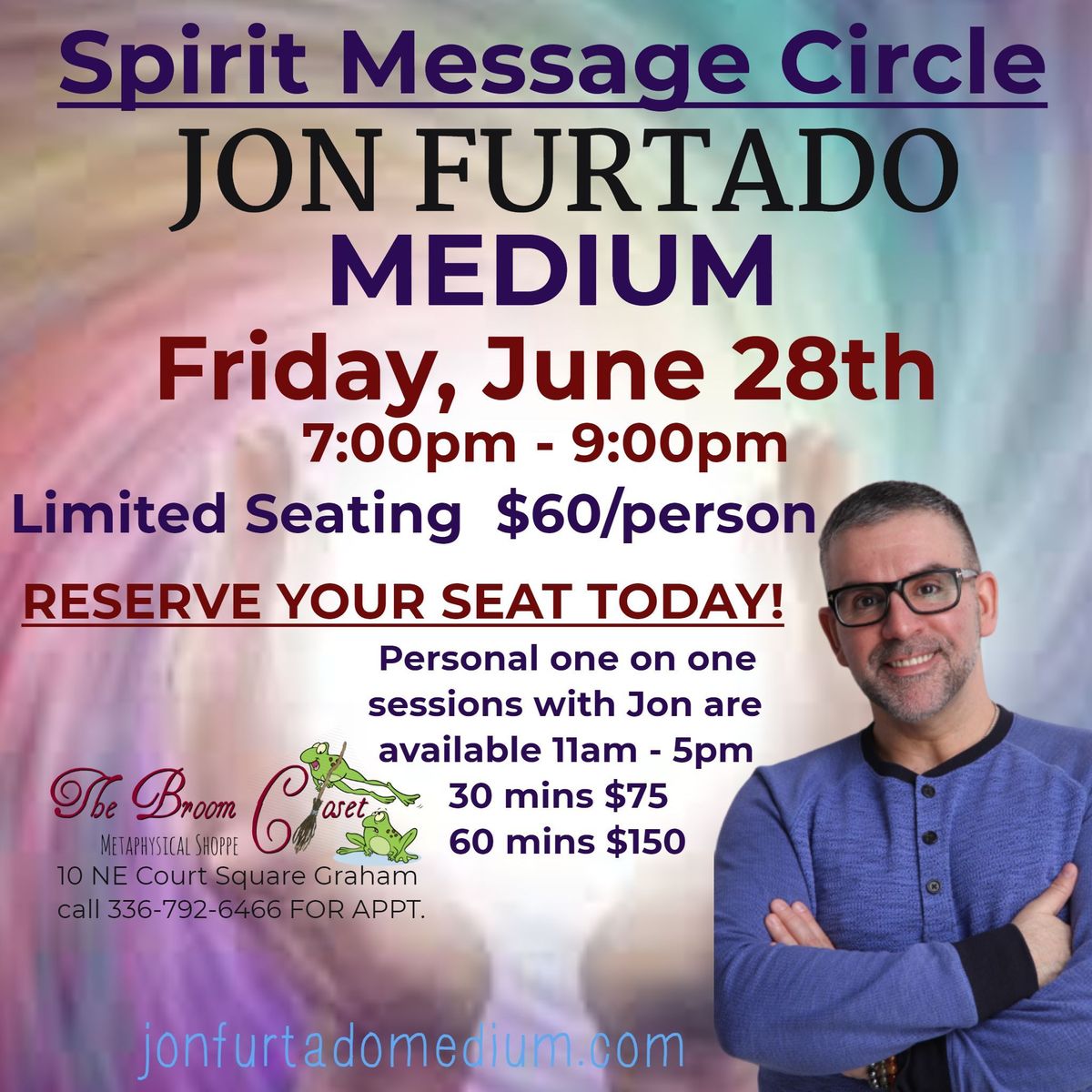 Spirit Message Circle with JON FURTADO MEDIUM