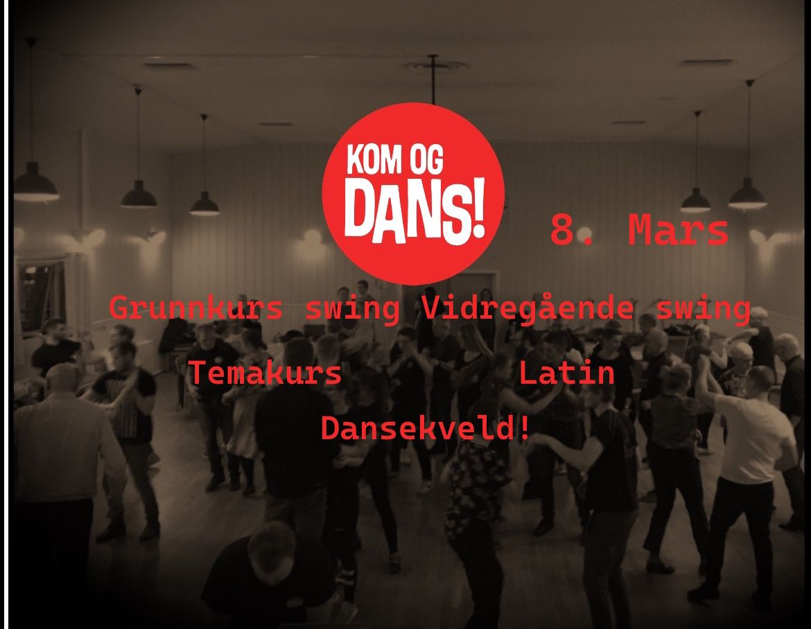 Swingkurs! grunnkurs og vidreg\u00e5ende, Kurs i latin\/salsa, og Dansekveld!