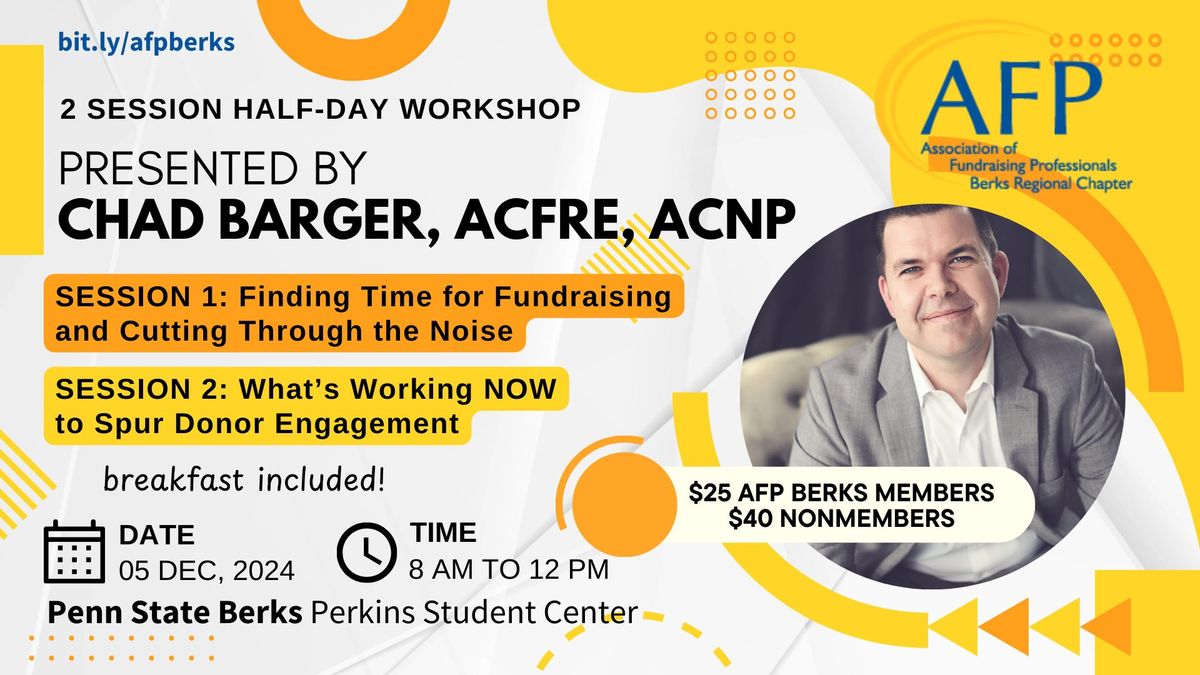 2 Session Half-Day Workshop presented by Chad Barger, ACFRE, ACNP