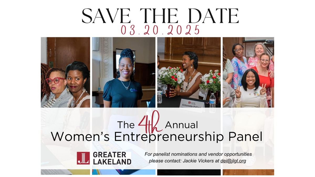 4th Annual JLGL's Women\u2019s Entrepreneurship Panel