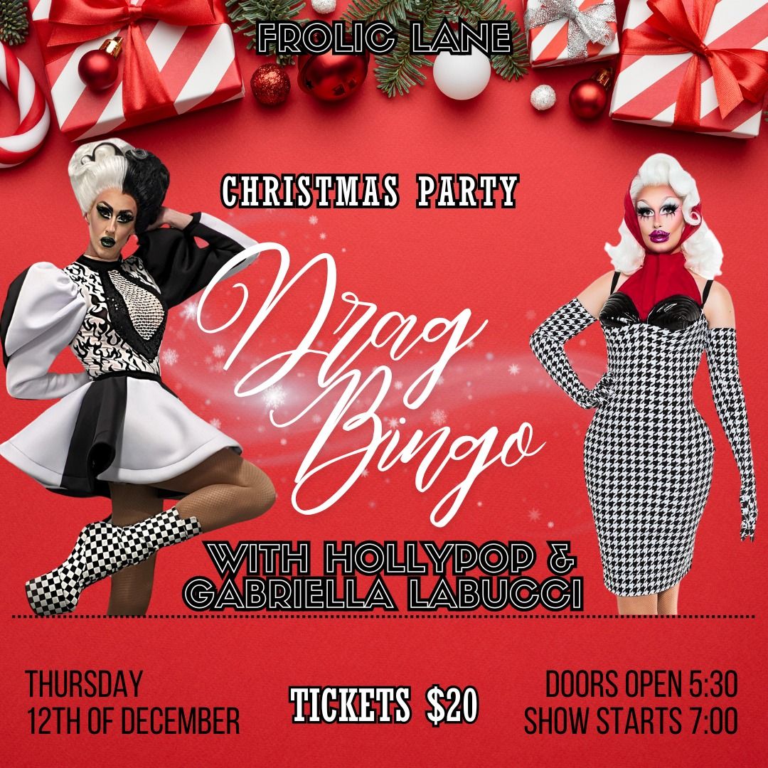 Christmas Drag Bingo @ Frolic Lane 