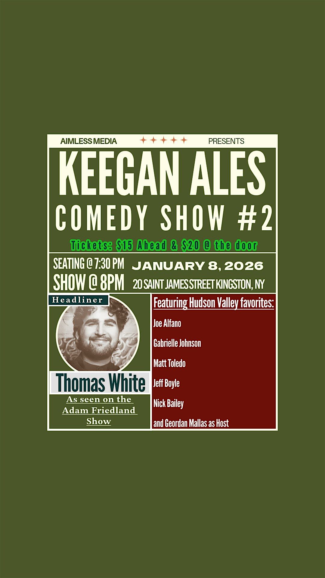 Keegan Ales Comedy Show #2