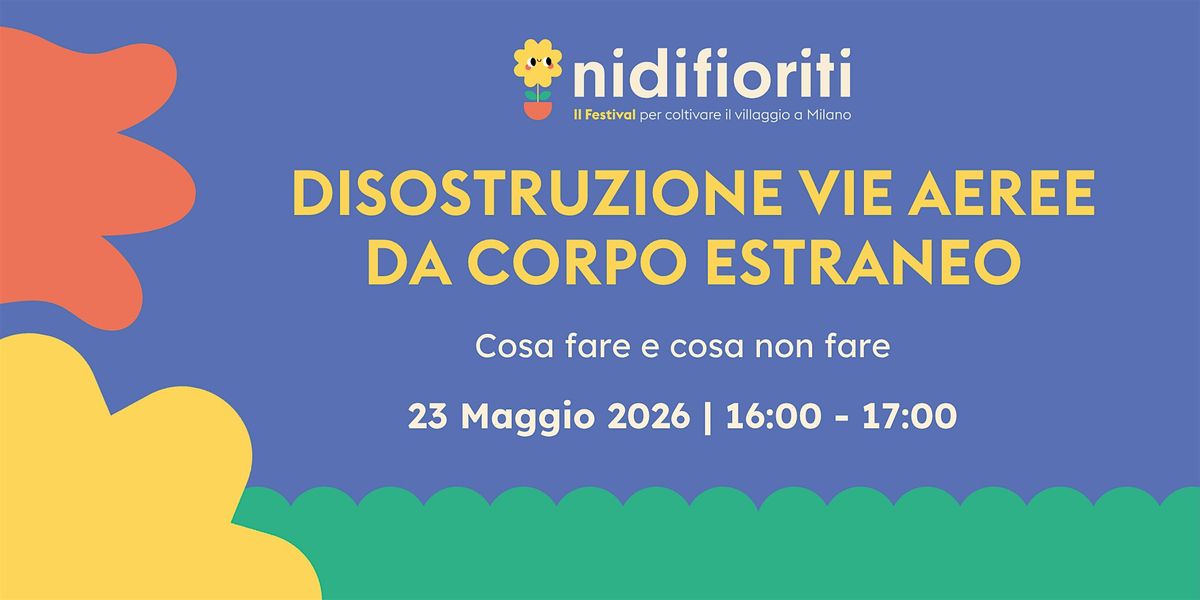 Disostruzione vie aeree da corpo estraneo: cosa fare e cosa non fare