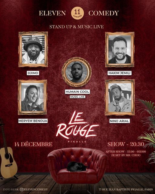 Eleven Comedy x Le Rouge Pigalle