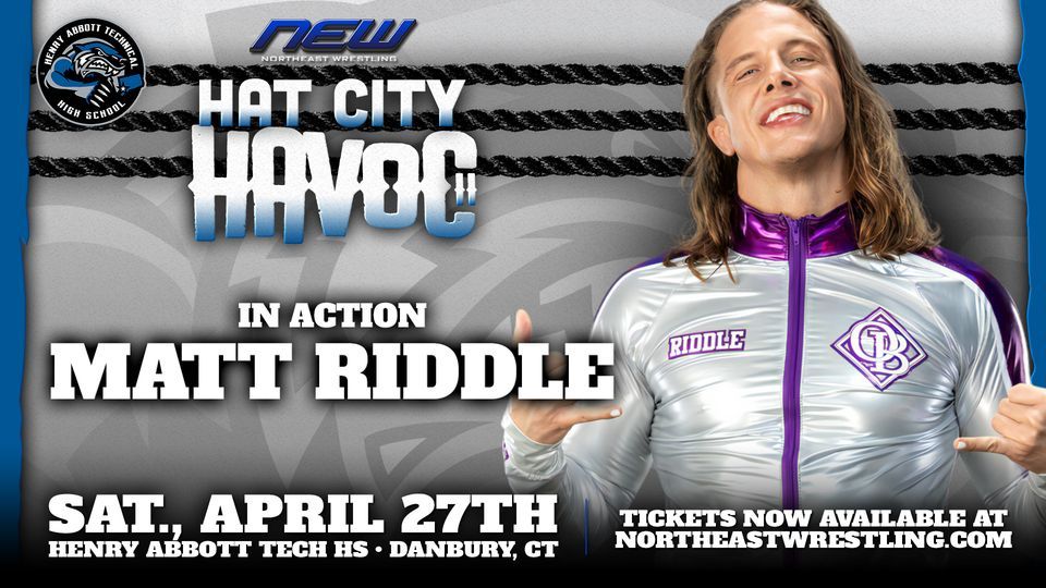 Northeast Wrestling LIVE w\/Matt Riddle, Mustafa Ali & more - Danbury, CT Sat., April 27th