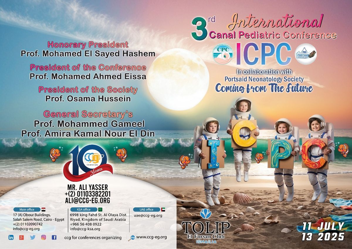 The 3rd International Canal Pediatric Conference - ICPC 