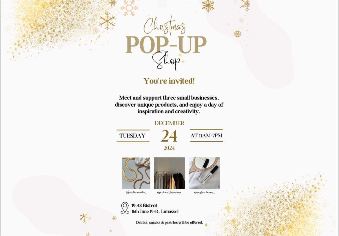 Christmas Pop-up Shop Event