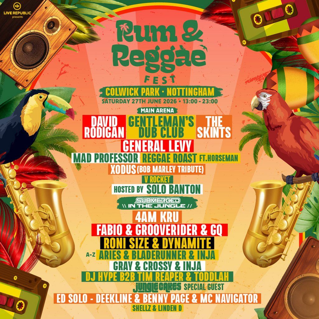 Rum & Reggae Fest 2026 | Colwick Park, Nottingham