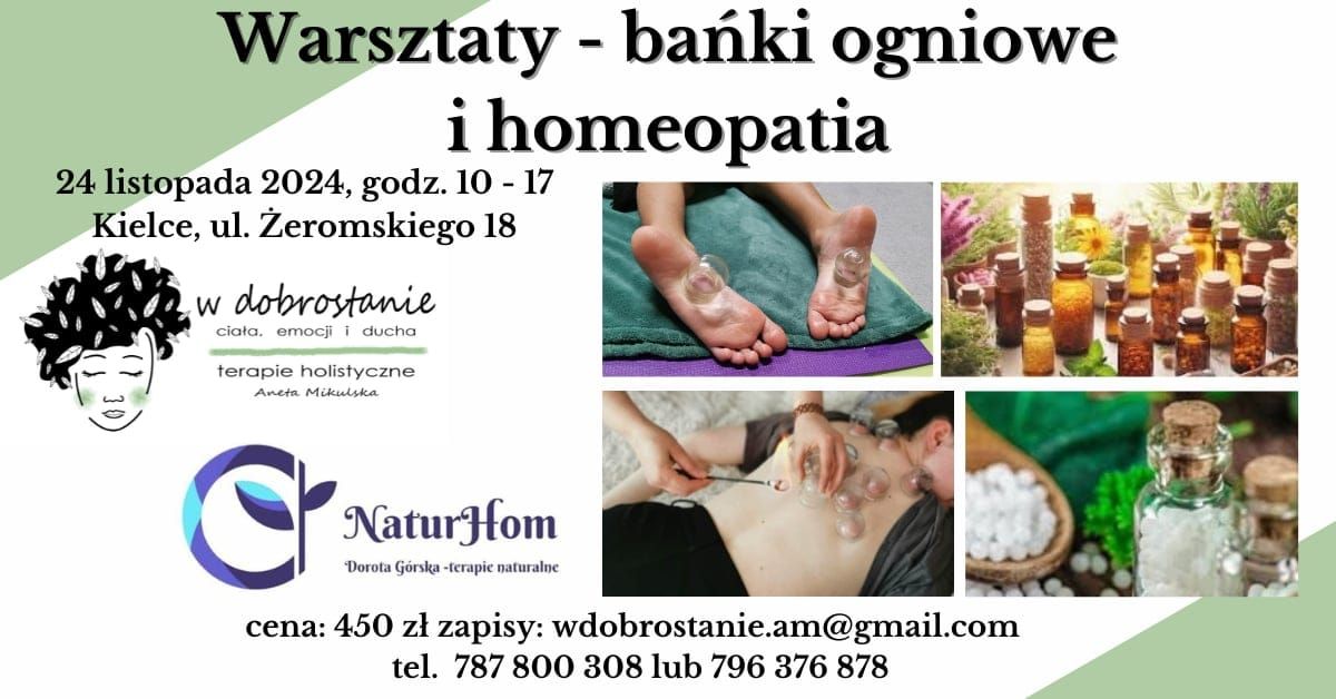 Warsztaty stawiania baniek z elementami homeopatii (Kielce)