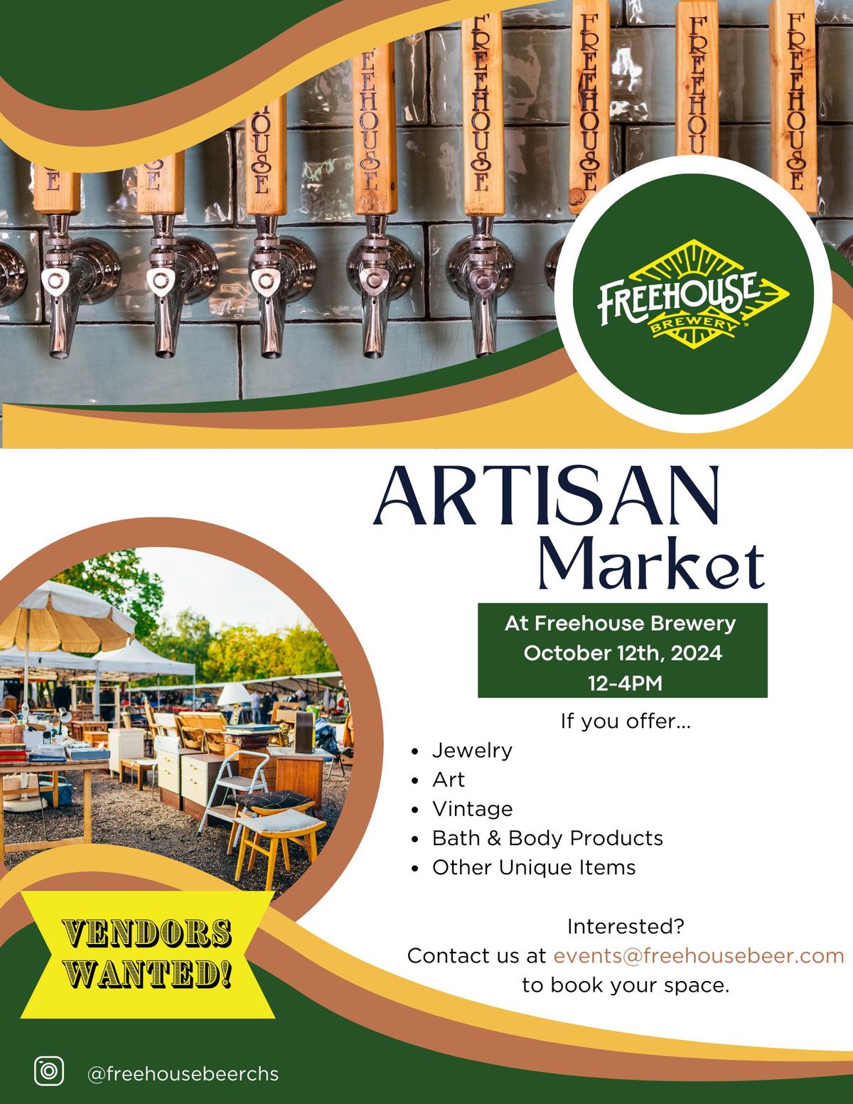 Freehouse Brewery Artisan Market - VENDORS WANTED!