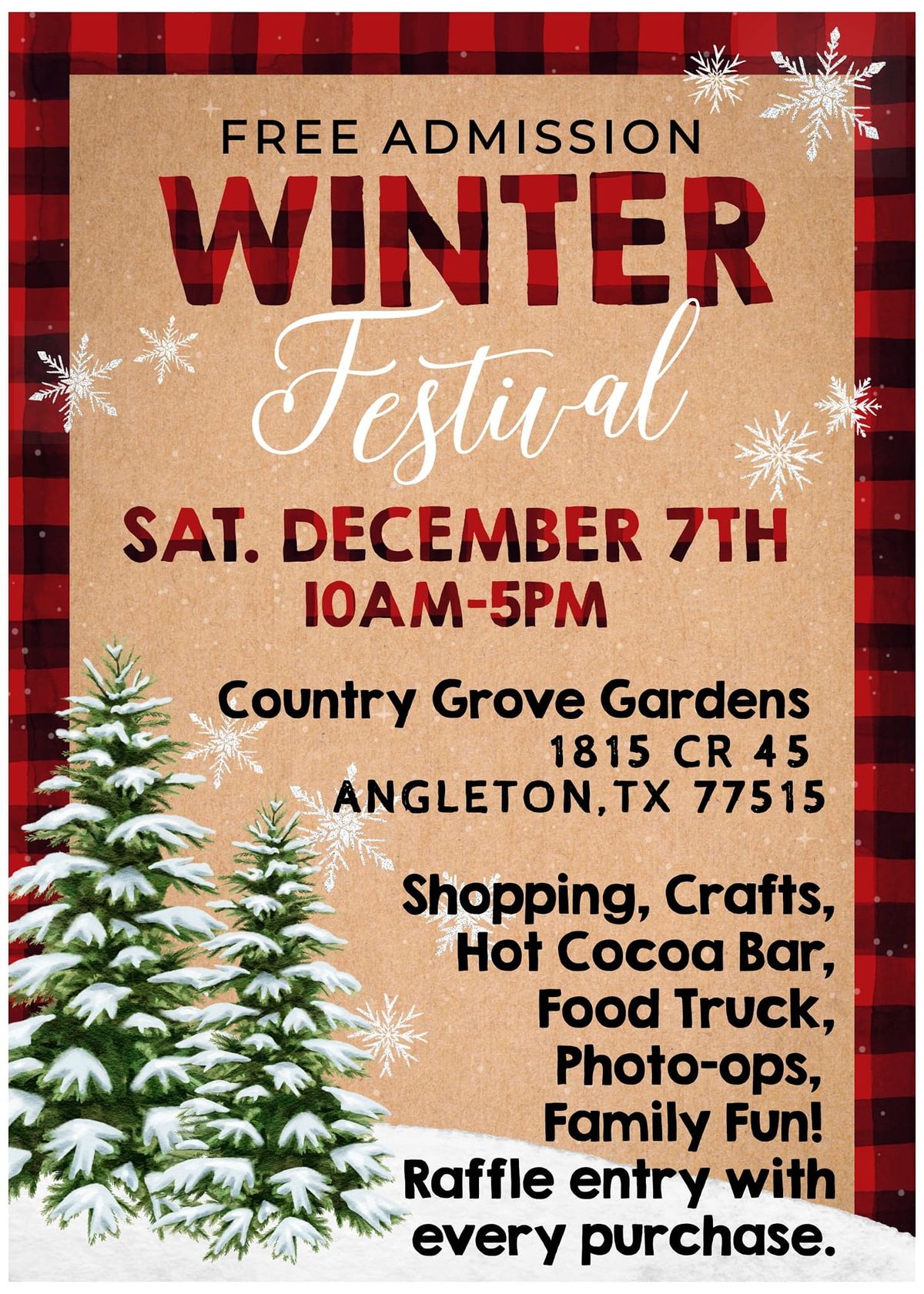 Country Grove Gardens Winter Festival 