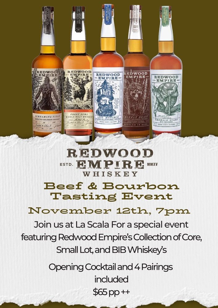 Beef & Bourbon: Redwood Empire Whiskey Pairing