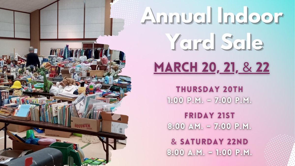 Annual Indoor Yard Sale