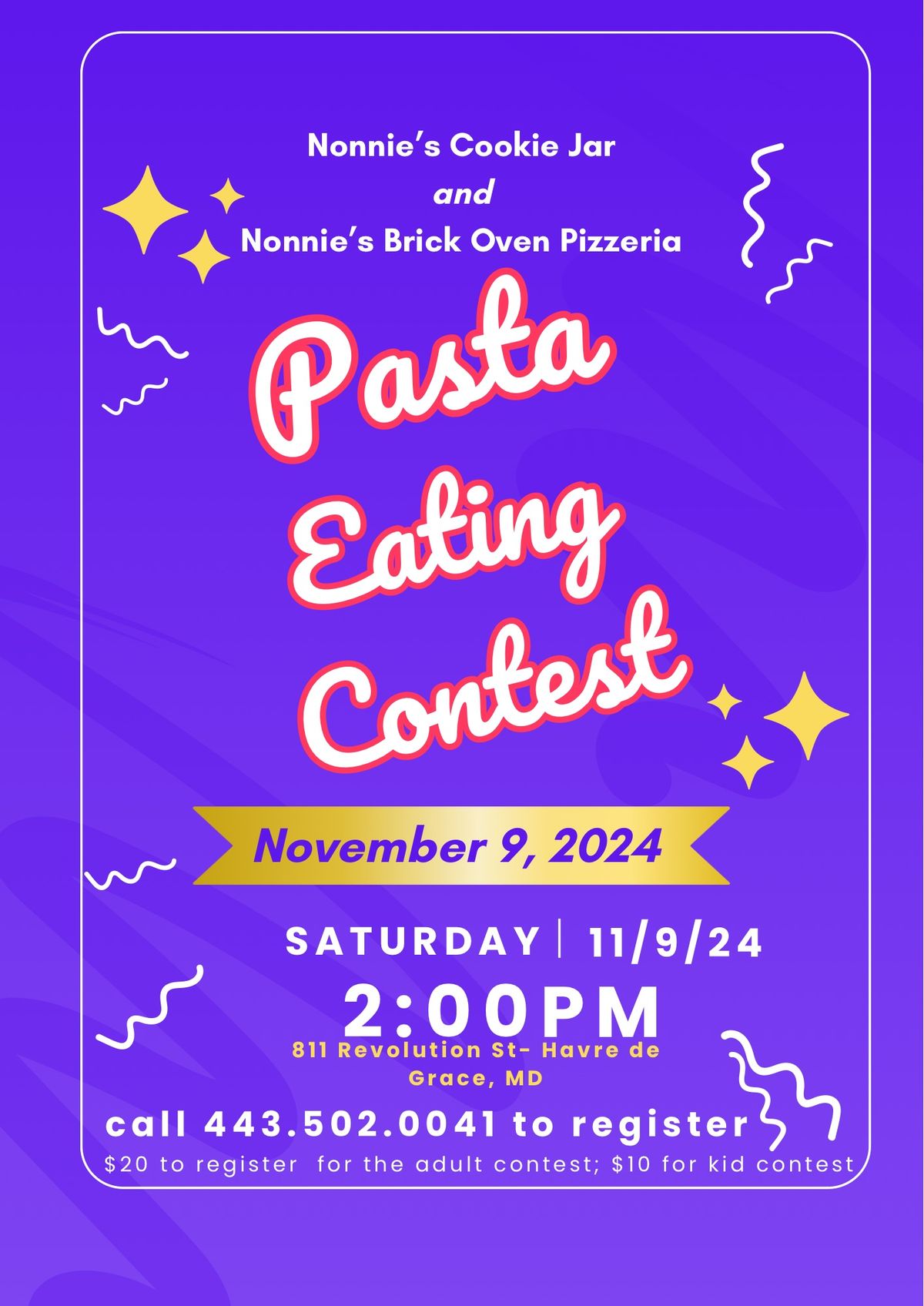 Havre de Grace's First Pasta Eating Contest