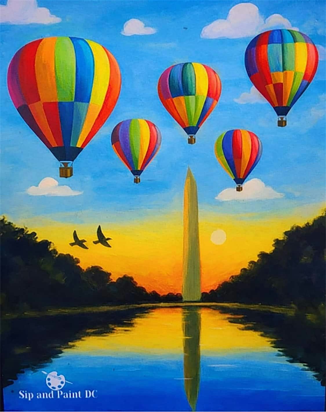 Sip and Paint Washington DC - Color Above the Capital